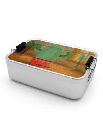 Mr. & Mrs. Panda Brotdose Kaktus Wut Design ohne Spruch in Weiß