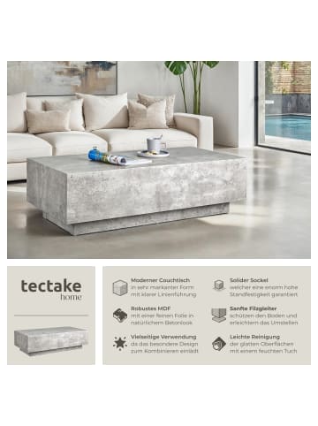 tectake Beistelltisch Inkl. Bodenschoner, Belastbarkeit 45 kg, 120 x 60 x 35cm