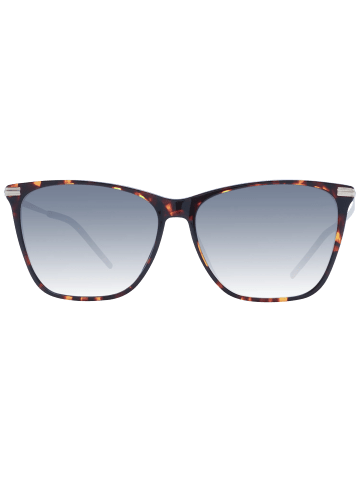 BOSS Frauen Sonnenbrille Katzenauge Braun