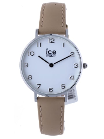 Ice Watch Quarzuhr City Pastel beige Lederarmband  32 mm in beige