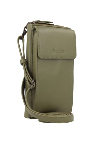 Esquire Peru Handytasche Leder 10 cm olive