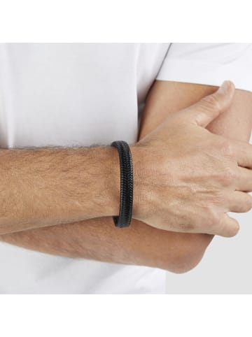 s.Oliver Armschmuck Basic Leather in schwarz