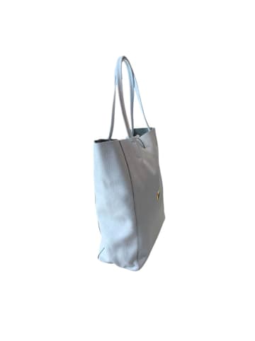 Baldinini Trend Blau Rindsleder Clutch Tasche