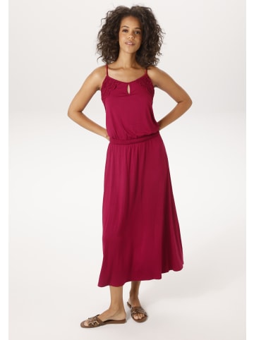 Aniston CASUAL Sommerkleid in bordeauxrot