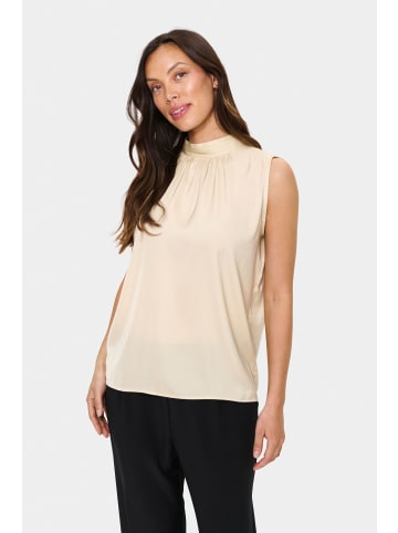 SAINT TROPEZ Ärmellose Bluse AileenSZ Gerade Passform in Fog
