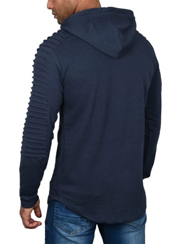 Alessandro Salvarini Hoodie A. Salvarini Langarm Shirt in Navy