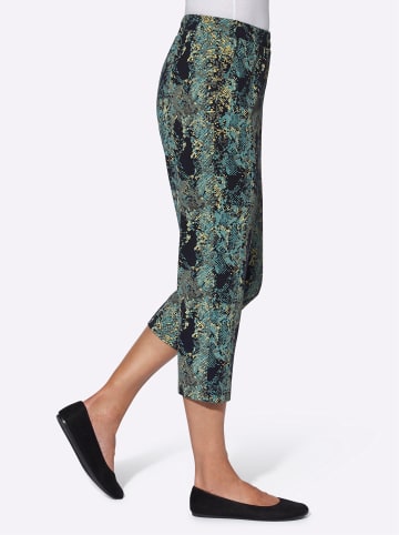Sieh an! 7/8-Freizeithose in marine-salbei-bedruckt