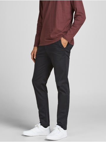 Jack & Jones Baumwolle Stoffhose Chino JPSTMARCO in Schwarz