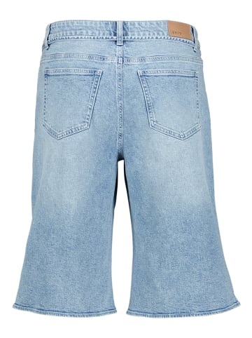 Zero  Jeansshorts mit Bindegürtel in Light Blue Denim