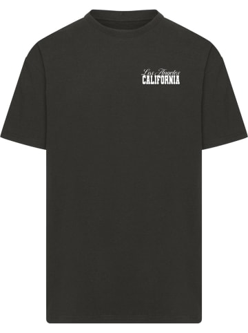 Mister Tee T-Shirt "California Hibiskus Heavy Oversize Tee" in Schwarz