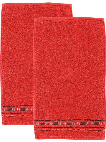 Erwin Müller Frottier Gästetuch 2er-Pack Achern in rot