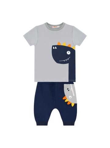 Denokids Set Dino Lui Baggy in grau
