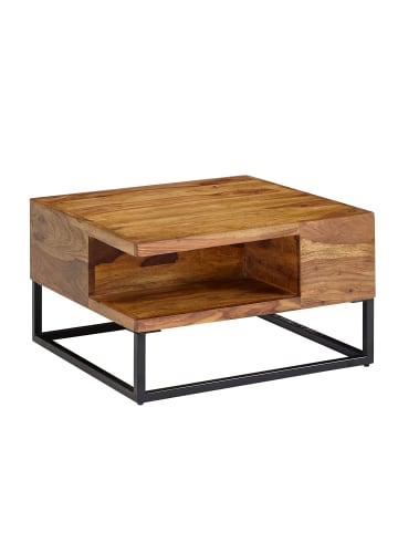 KADIMA DESIGN Couchtisch 60x60x34,5 cm Massivholz / Metall Sofatisch