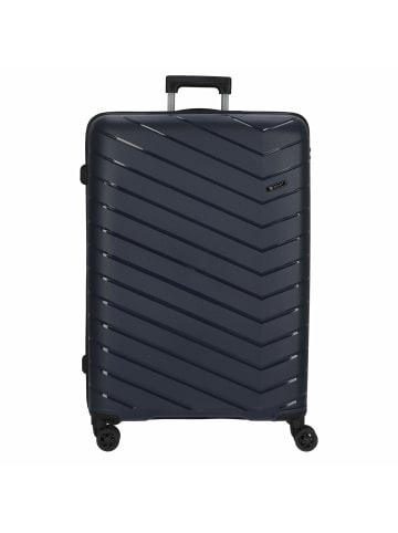 Check.In Orlando - 4-Rollen-Trolley 76 cm (gelb) in dunkelblau