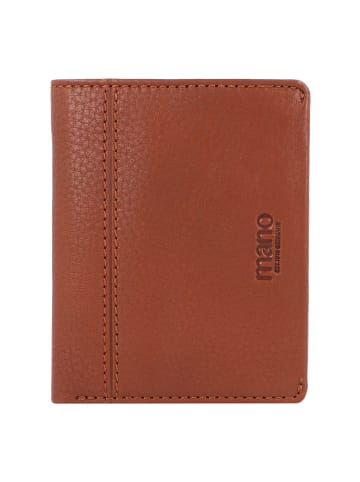 mano Don Montez Geldbörse Leder 10 cm in cognac