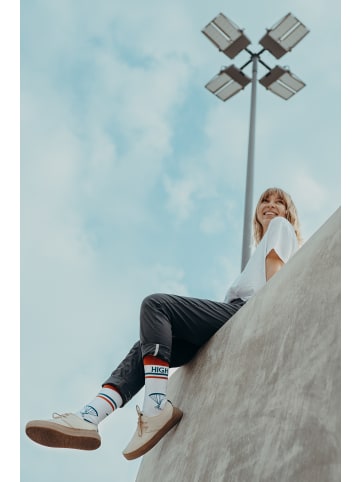 GreenBomb Socks Bike Fly High in Weiß