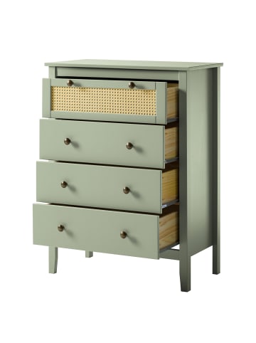 home24 Kommode Belleria II in Olivgrün