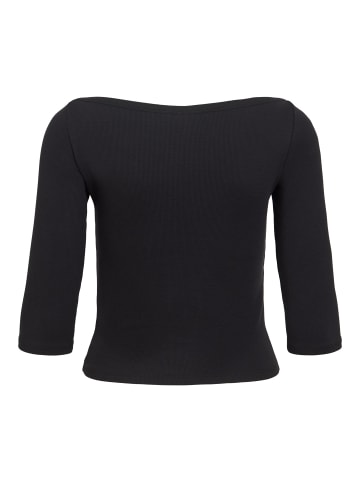 Noisy may Bluse mit 3/4 Ärmeln in Black1