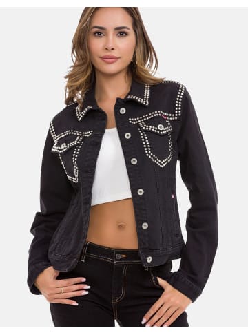 Cipo & Baxx JACKET WJ213 in BLACK