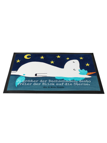 Mr. & Mrs. Panda Schmutzfangmatte Einhorn Sternenhimmel Design m... in Weiß