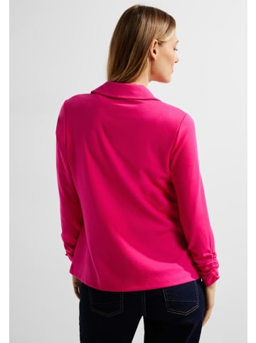 Cecil Sweatblazer mit Raffung in Rosa