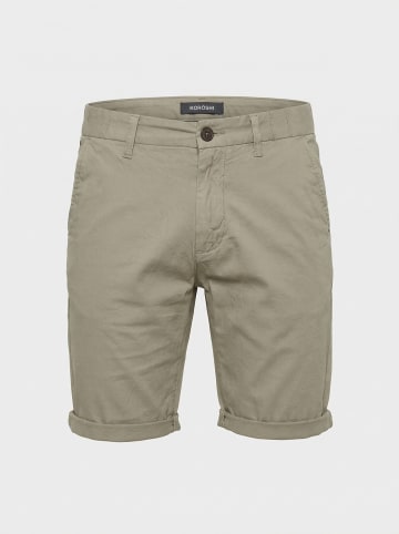 KOROSHI Regelmäßige farbe baumwoll-chino in braun