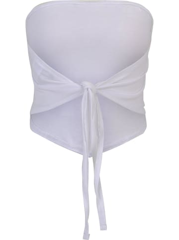 Urban Classics Urban Classics Ladies Knotted Bandeau Top 2-Pack in white+black