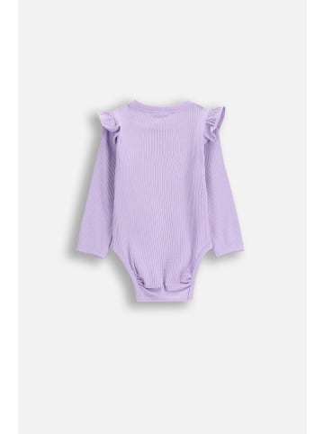 Coccodrillo Geripptes Langarm-Body in violett