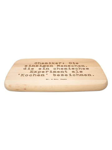 Mr. & Mrs. Panda Holz Küchenbrett Spruch Chemiker Koch mit Spruch in Transparent