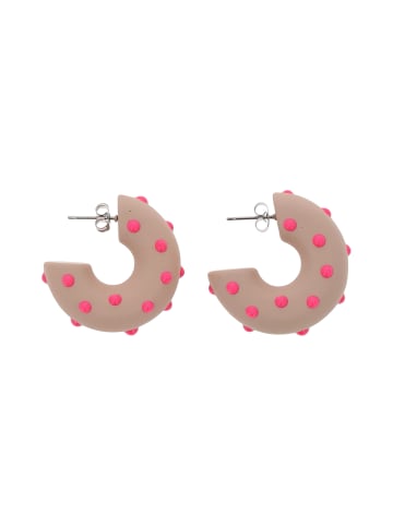 myMo Women Earrings in Light Brown Rose