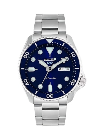 Seiko Sports Uhr silber blau SRPD51K1