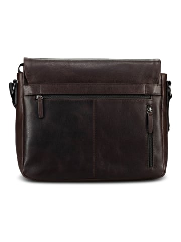 Jost London Messenger Leder 34 cm Laptopfach brown