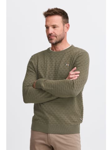 FQ1924 Strickpullover FQKYLE structure crewneck knit 21900700 modischer Langarmpullover in Grün