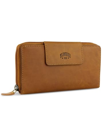 KLONDIKE 1896 Rush Sheila Geldbörse RFID Leder 19 cm in cognac