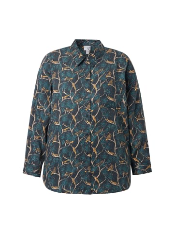 Ulla Popken Hemdbluse in efeu grün
