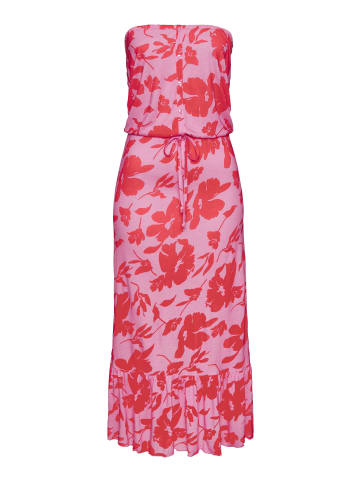LASCANA Midikleid in pink ROT FLORAL