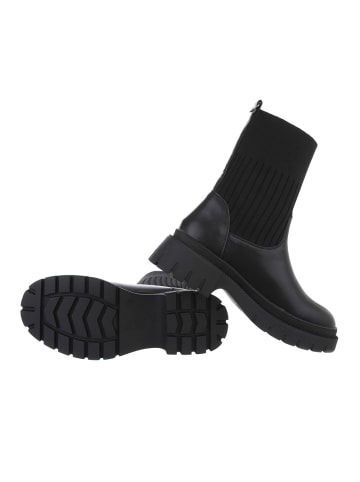 Ital-Design Stiefelette in Schwarz