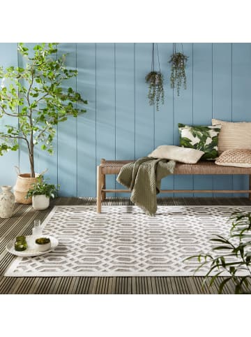 KADIMA DESIGN Wetterbeständiger Teppich in Geometrie-Optik