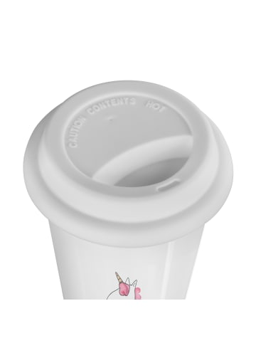Mr. & Mrs. Panda Thermobecher Einhorn Muffin mit Spruch in Weiß