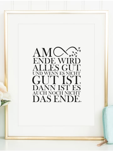 Tales by Jen Poster / Kunstdruck "Am Ende wird alles gut" I Ohne Rahmen