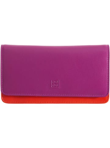 DuDu Geldbörse RFID Leder 17,5 cm in fuchsia