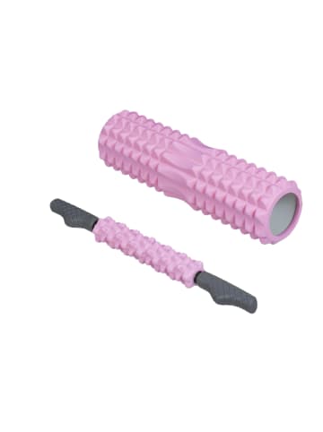 relaxdays 3-tlg. Faszienrolle Set in Rosa