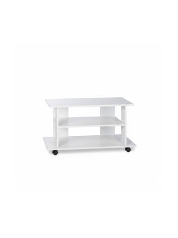 relaxdays TV Board in Weiß - (B)80 x (H)45 x (T)40 cm