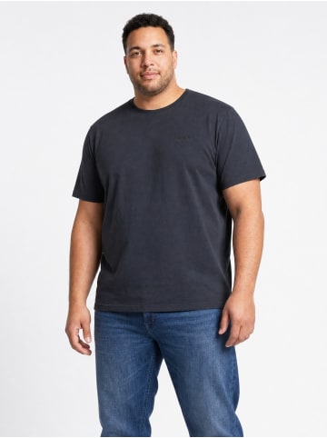 Petrol Industries T-Shirt aus schwerer Baumwolle in großen Größen upton in Schwarz