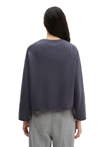 Marc O'Polo DfC V-Neck-Cardigan oversized in Blue Graphite