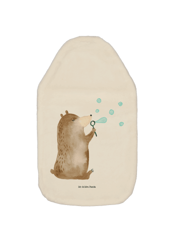 Mr. & Mrs. Panda Wärmflasche Bär Seifenblasen ohne Spruch in Weiß