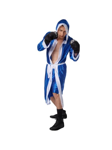 tectake Zweiteiliges Boxer-Kostüm, blau/weiß