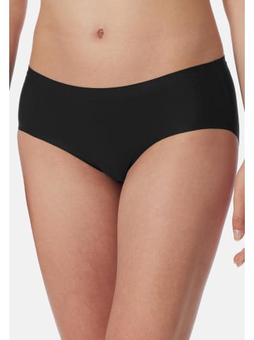 Schiesser Panty Invisible Cotton in Schwarz / braun