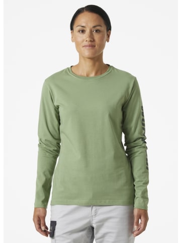Helly Hansen Longsleeve "Classic Logo" in Grün