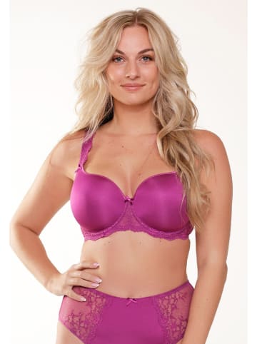 Linga Dore T-Shirt BH - Plus Size DAILY in Raspberry